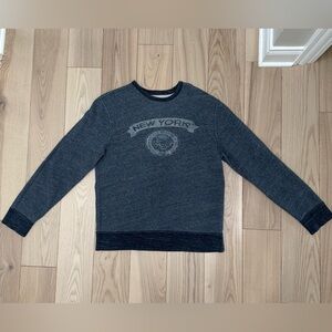 J. Crew Men's Crewneck Sweater New York Vintage Fleece 100% Cotton
